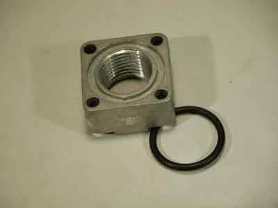 Rechte flens gasblok compl 1/2'' 76617