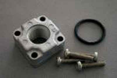 Rechte flens gasblok compl 3/8'' 76618